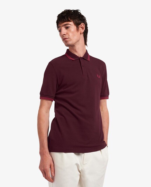Fred Perry TWIN TIPPED FRED PERRY SHIRT White - Fast delivery | Spartoo  Europe ! - material short-sleeved polo shirts Men 72,00 €