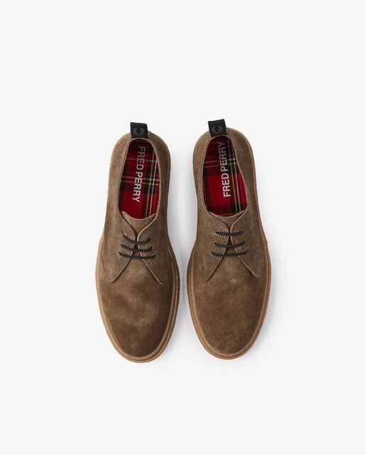 Zapatos de cordones de hombre en ante en marrón · FRED PERRY · El Corte  Inglés