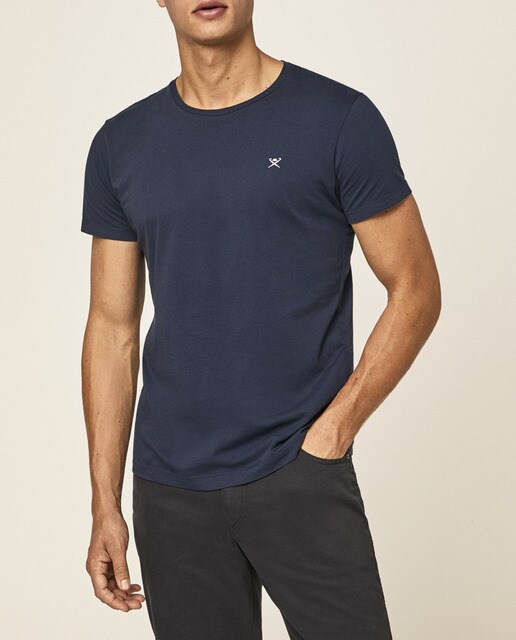 Camiseta de hombre en color azul marino de manga corta · Hackett · El Corte  Inglés