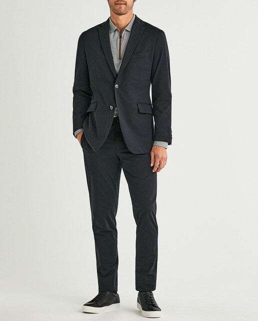 Americana de hombre slim lisa en color negro · Hackett · El Corte Inglés