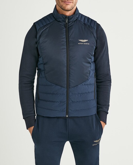 Chaleco de hombre AMR guateado en color azul marino · Hackett · El Corte  Inglés