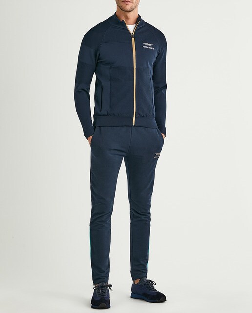 Chaqueta deportiva de hombre AMR en color azul marino con cremallera ·  Hackett · El Corte Inglés