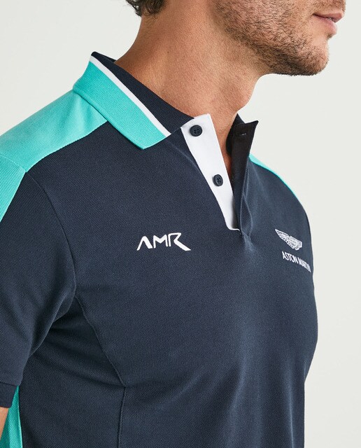 Polo de hombre Aston Martin Racing en color azul marino de manga corta ·  Hackett · El Corte Inglés