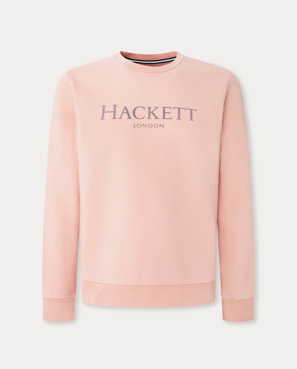 Sudadera de hombre en color rosa con cuello redondo · Hackett · El Corte  Inglés