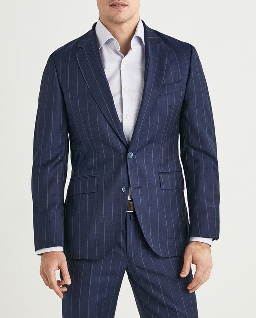 Traje de hombre classic raya diplomática en azul marino · Hackett · El  Corte Inglés