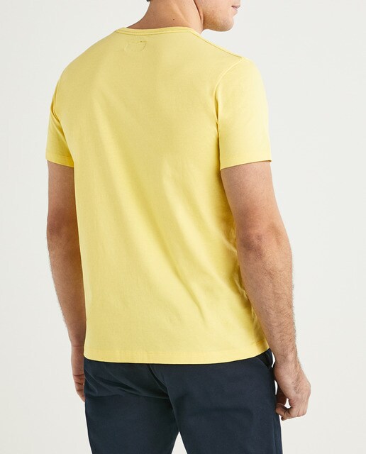 Camiseta de hombre en color amarillo manga corta · Hackett · El Corte Inglés