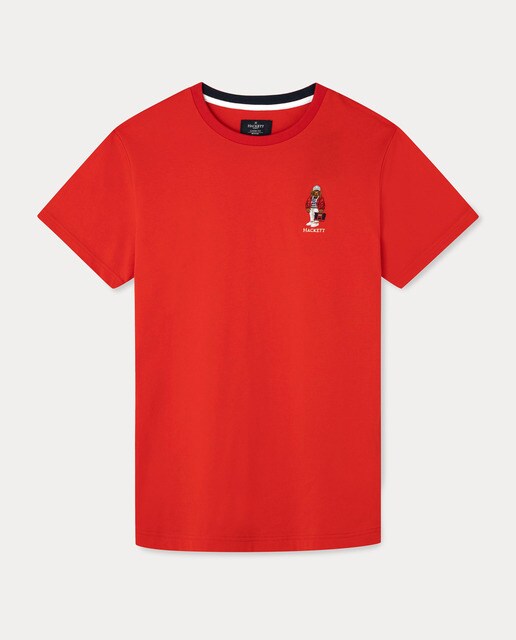 Camiseta de hombre en color rojo de manga corta · Hackett · El Corte Inglés
