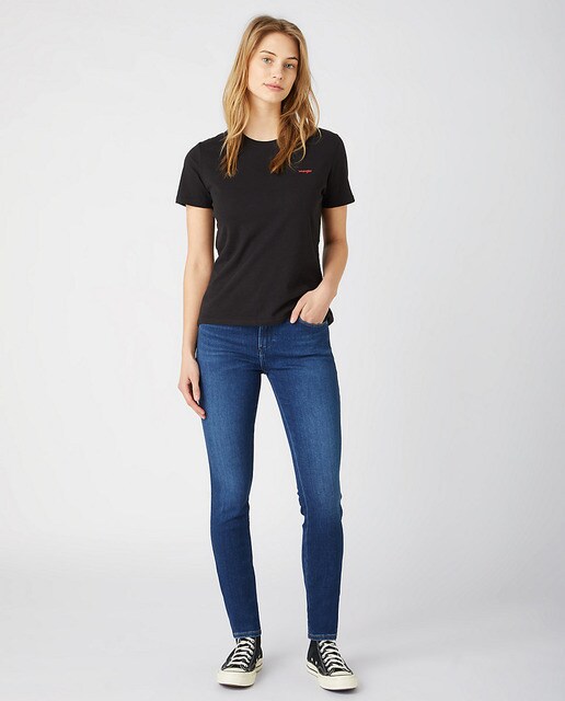 Vaquero pitillo de mujer de tiro medio con bolsillos · Wrangler · El Corte  Inglés