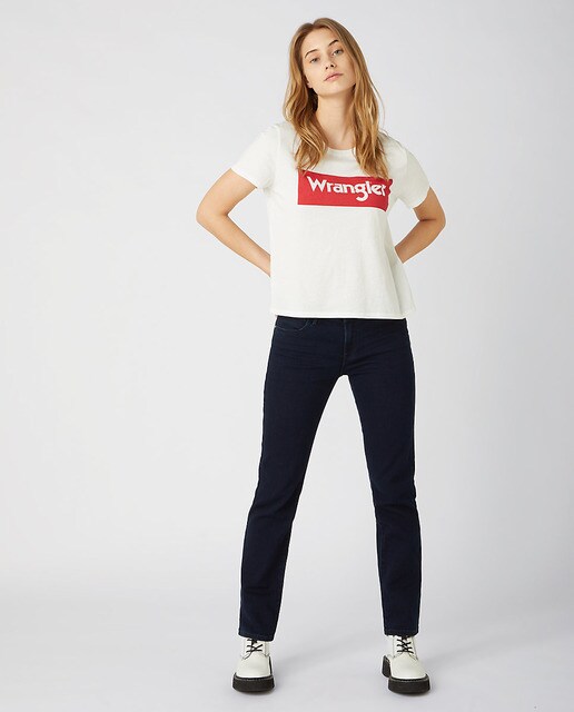 Vaquero de mujer straight de tiro medio · Wrangler · El Corte Inglés