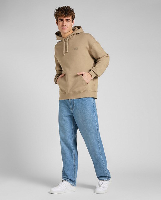 Sudadera de hombre en color beige con capucha · Lee · El Corte Inglés