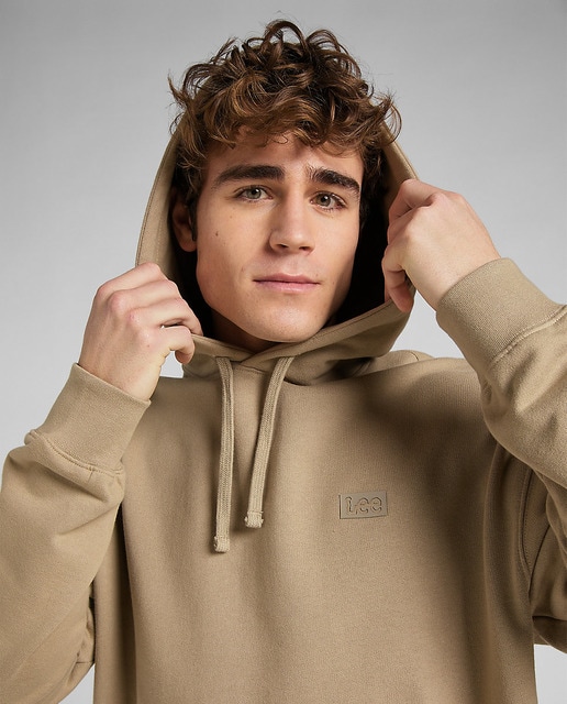 Sudadera de hombre en color beige con capucha · Lee · El Corte Inglés