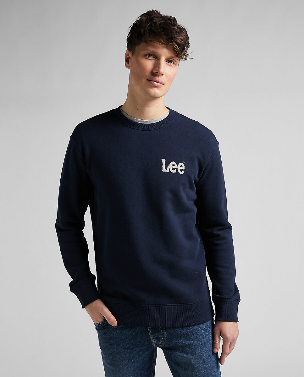 Sudadera de hombre en azul marino de cuello redondo · Lee · El Corte Inglés