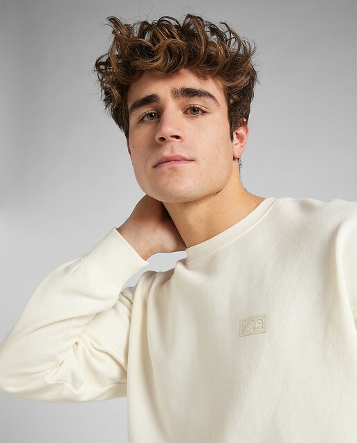 Sudadera de hombre en color natural de cuello redondo · Lee · El Corte  Inglés