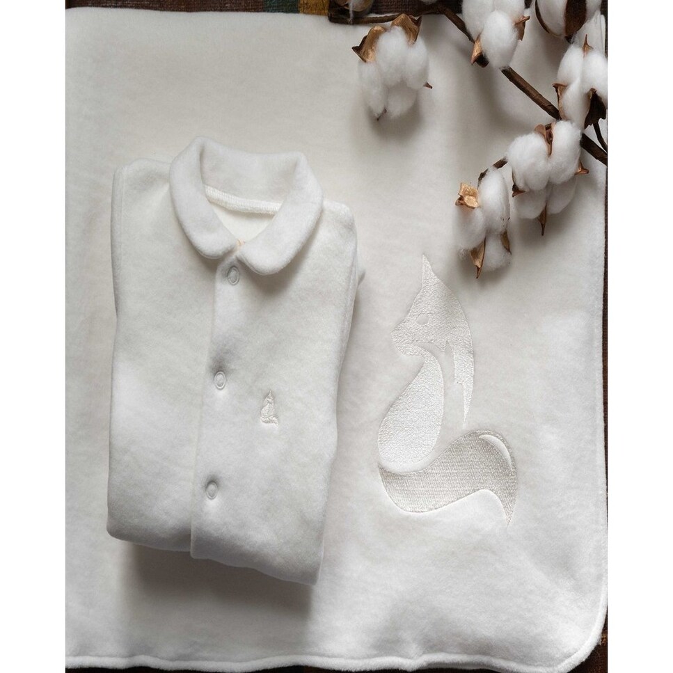 Babygrow cardado - Branco Branco-4