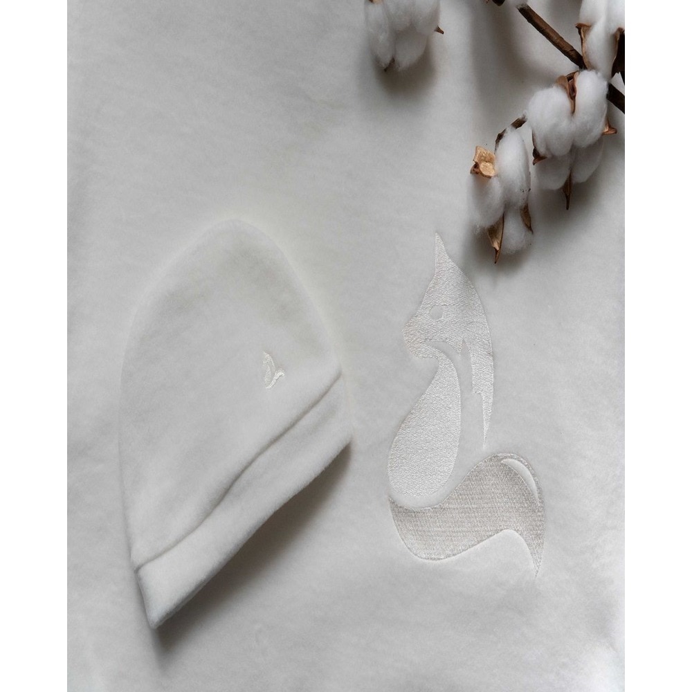 Gorro de bebé forrado - Branco CADHAN Branco-2
