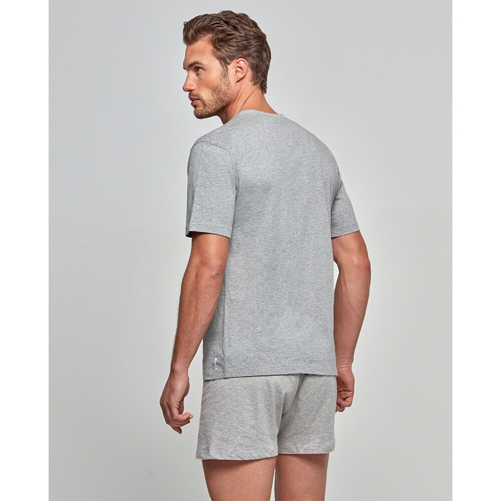 Camiseta interior de hombre de manga corta lisa - Impetus - Gris claro Gris claro-2