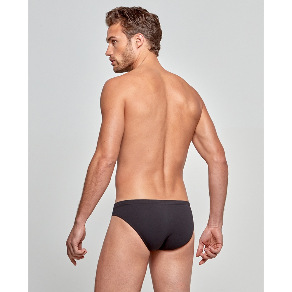 Slip de punto de hombre liso - Impetus - Negro Negro-2