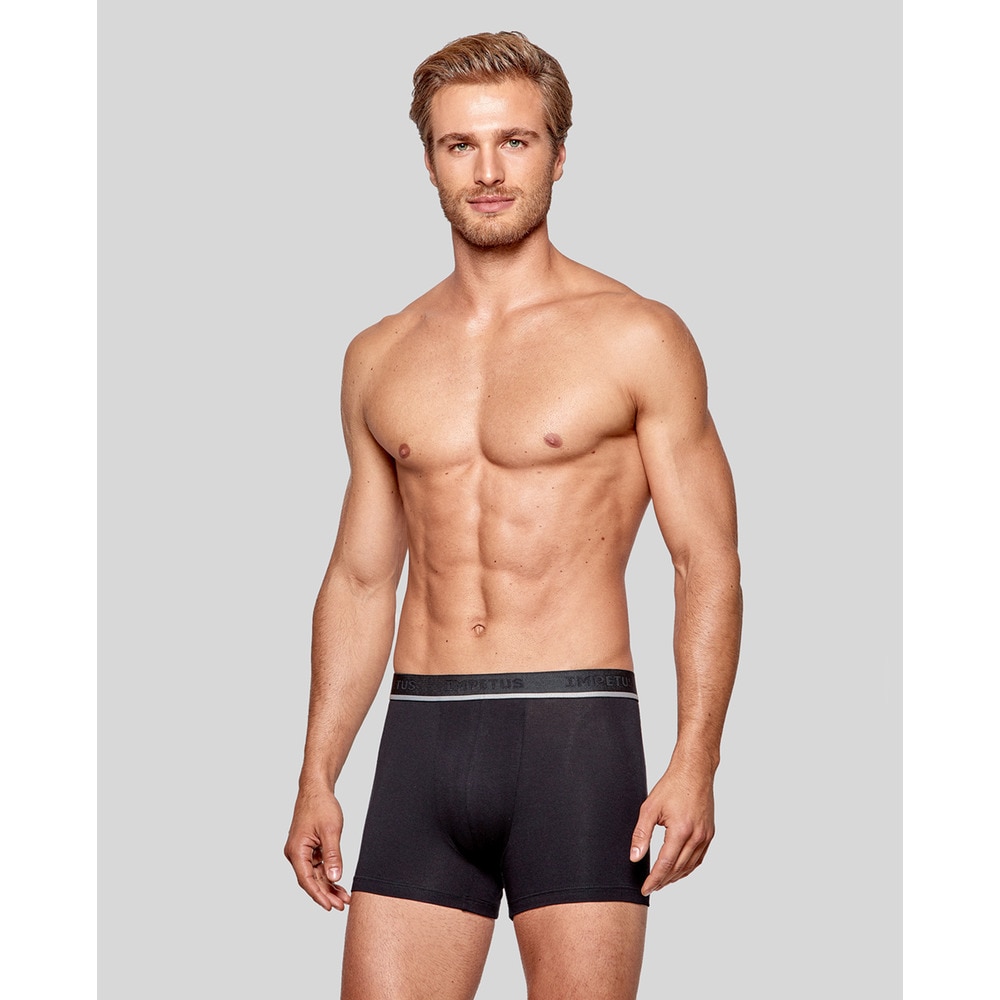Imagen 0 de Pack de dos Bóxers de hombre Impetus de punto en negro Negro