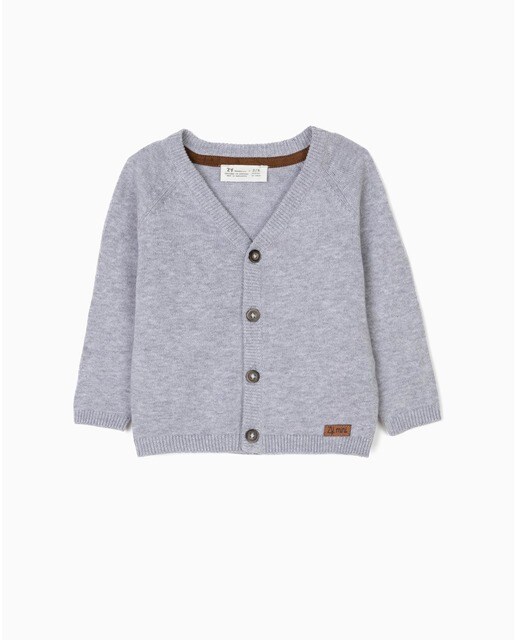 Chaqueta de bebé niño en color gris 100% algodón · Zippy · El Corte Inglés