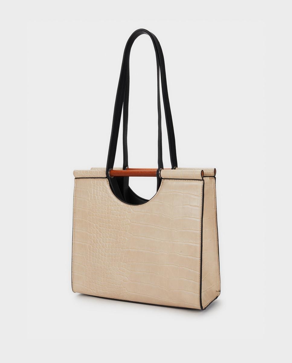 bolso beige parfois