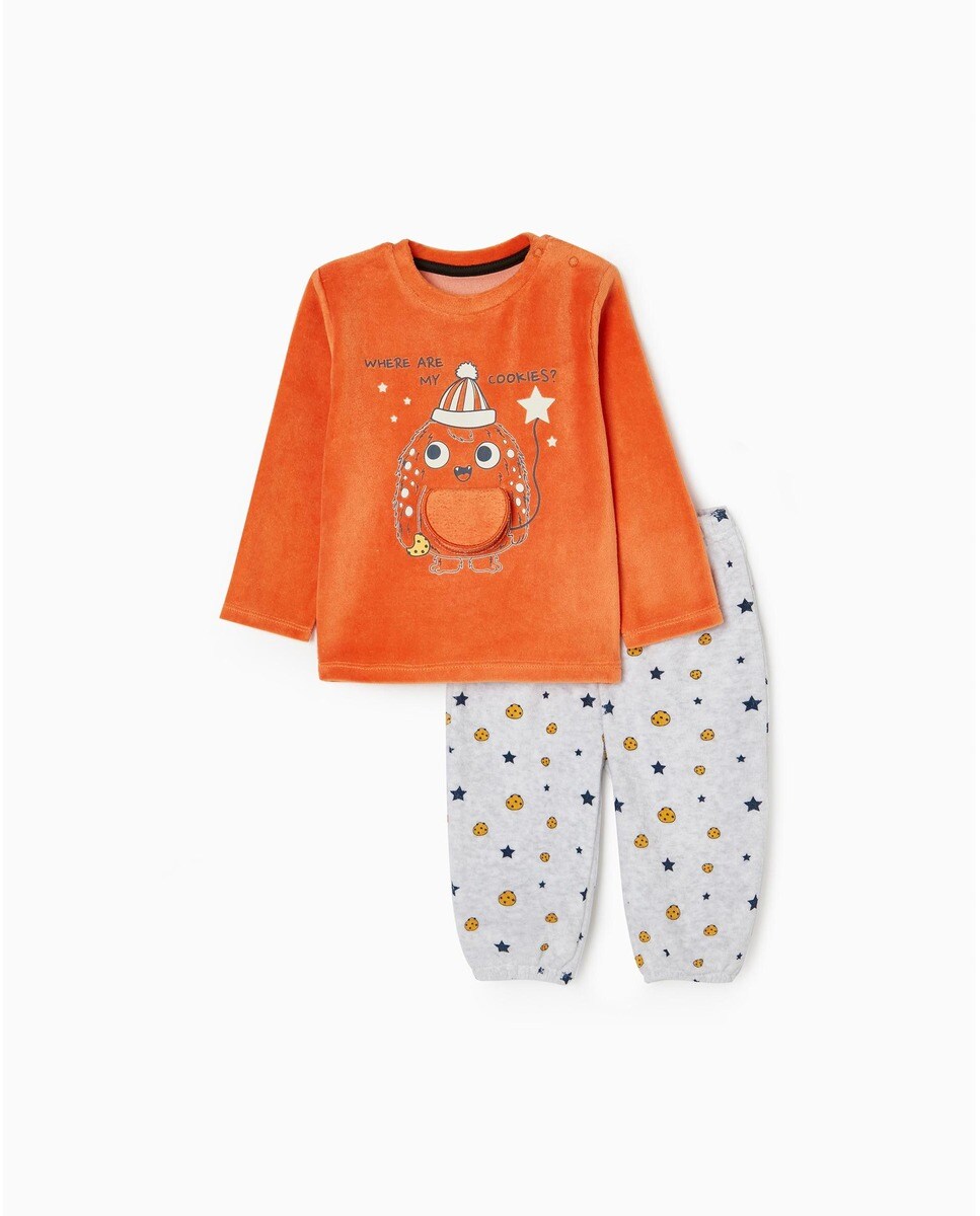 pijama bebe naranja