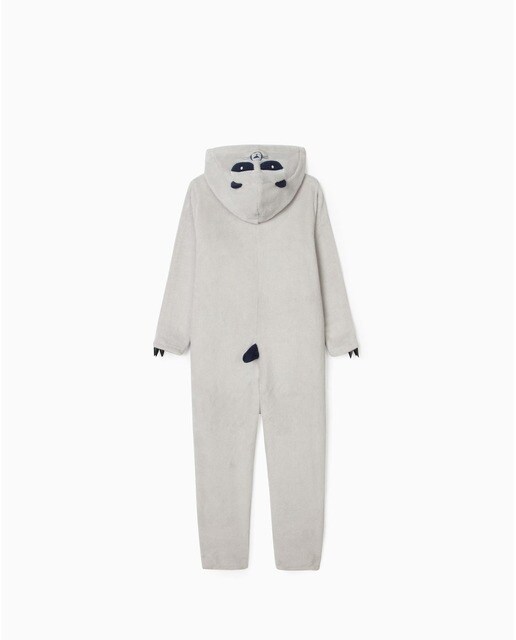 Pijama mono de niño en color gris con capucha · Zippy · El Corte Inglés