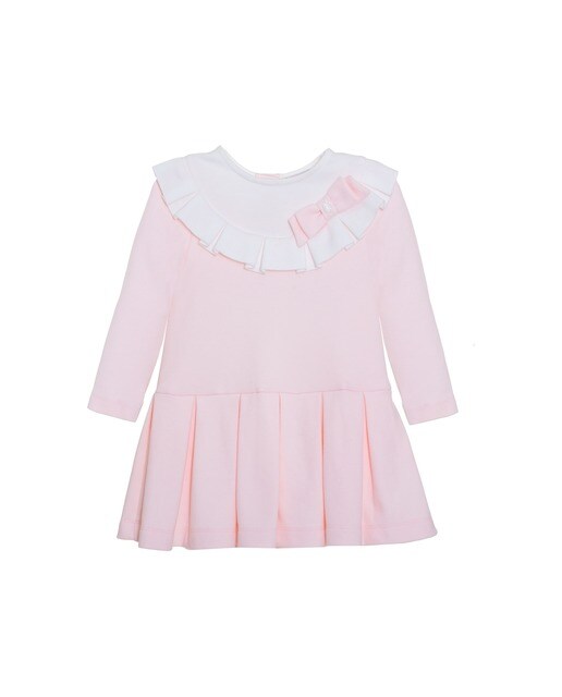 Vestido de bebé niña de algodón con volantes y falda plisada · Patachou · El  Corte Inglés
