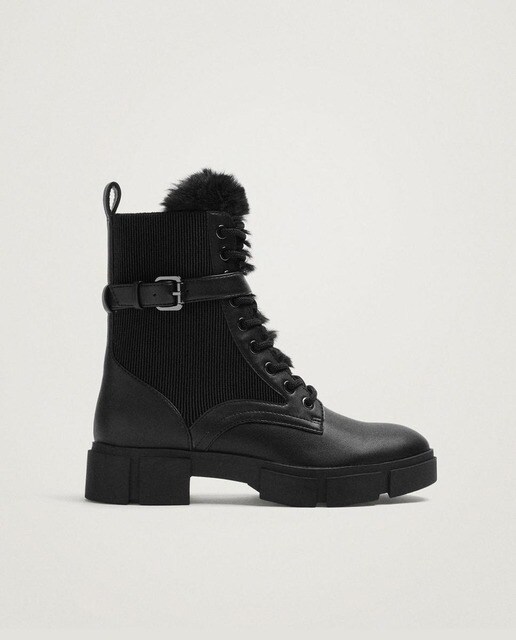 Botas de mujer en negro con cordones · Parfois · El Corte Inglés