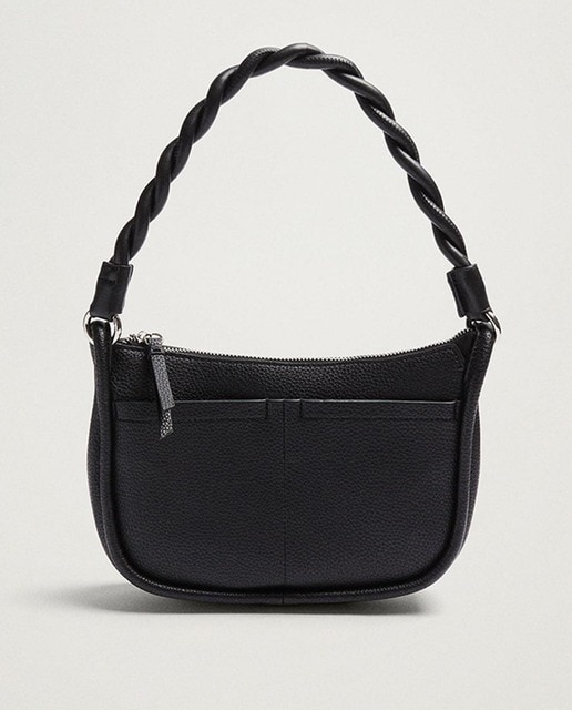 Bolso de hombro Parfois liso en negro