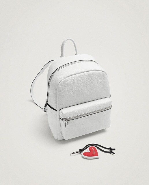 Mochila Parfois lisa con cremallera en blanco · Parfois · El Corte Inglés