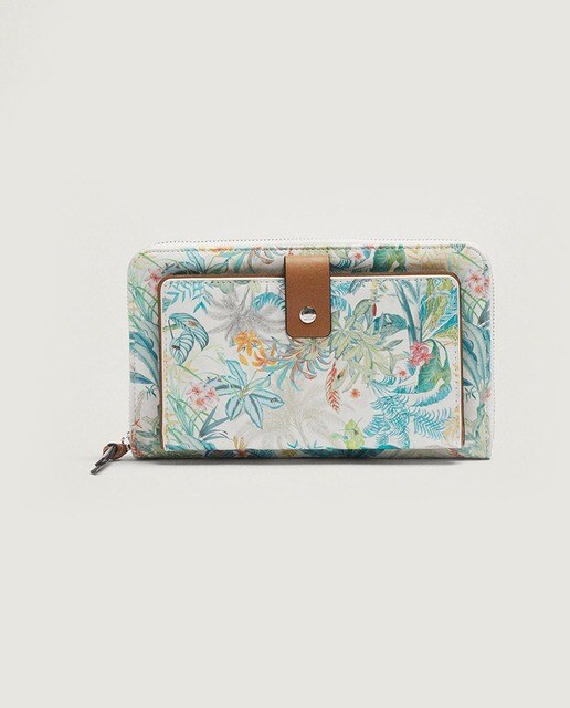 Cartera de mujer Parfois con estampados en verde · Parfois · El Corte Inglés