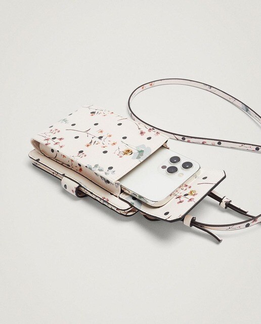 Bolso para móvil Parfois con estampado de flores en crudo · Parfois · El  Corte Inglés