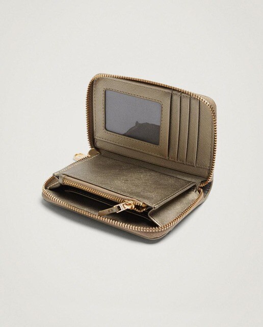 Cartera de mujer Parfois lisa con cremallera en plateado · Parfois · El  Corte Inglés