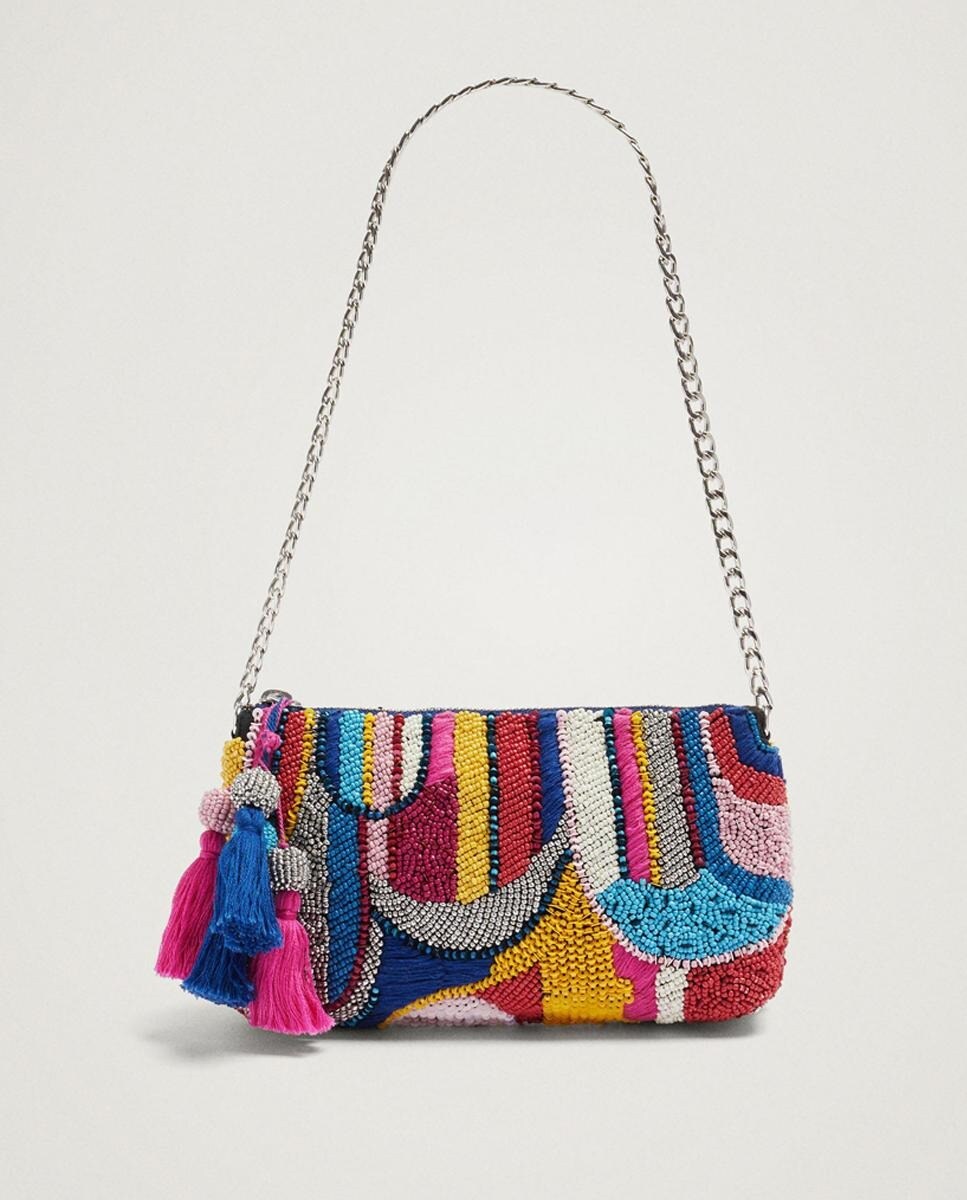 Bolso de fiesta Parfois con cuentas en varios colores · Parfois · El Corte  Inglés