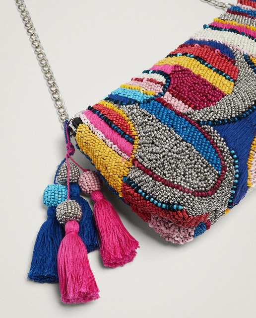 Bolso de fiesta Parfois con cuentas en varios colores · Parfois · El Corte  Inglés