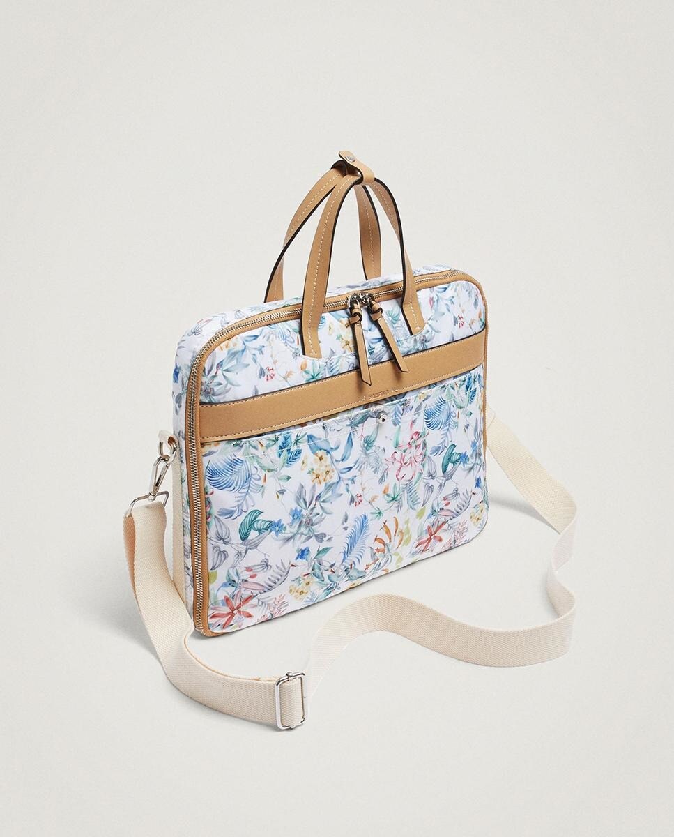 Portadocumentos de mujer con estampado de flores en azul · Parfois · El  Corte Inglés
