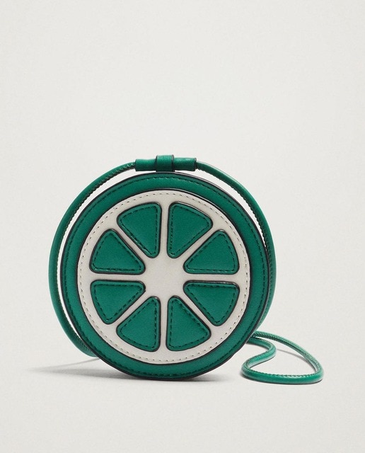 Monedero de mujer con diseño frutal en v