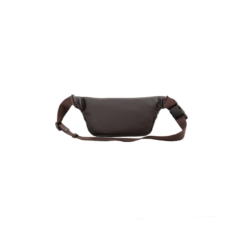 Bolsa de Cintura em Pele Genuína Preto 3