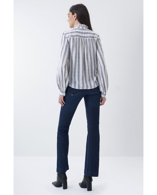 Camisa de mujer de manga larga con rayas · Salsa · El Corte Inglés