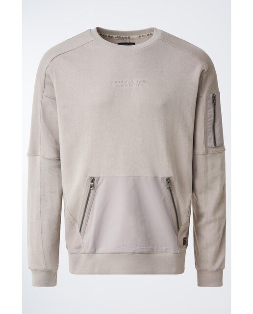 Sudadera de hombre en color gris con bolsillo delantero · Salsa · El Corte  Inglés