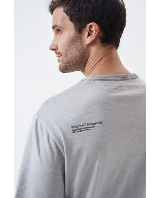 Camiseta de hombre en color beige de manga corta · Salsa · El Corte Inglés