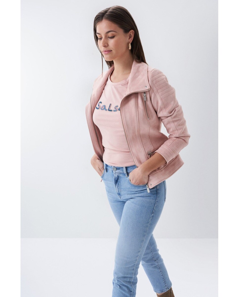Camiseta de mujer manga corta de corte ajustado · Salsa · El Corte Inglés