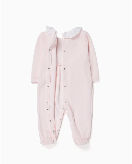 Pelele de bebé niña en color rosa de terciopelo suave · Zippy · El Corte  Inglés