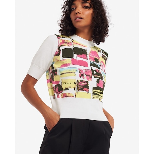 Imagem 0 de Camisola de manga curta estampada