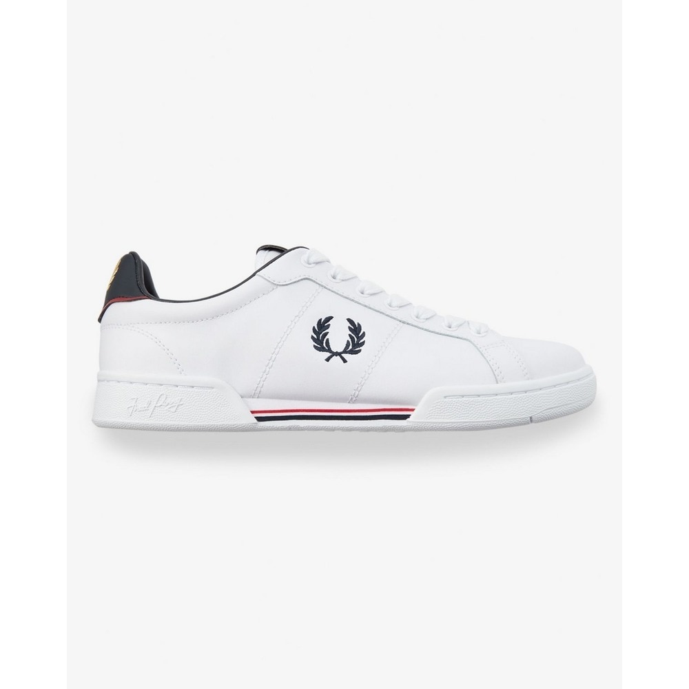 Sapatilha em pele branca Fred Perry Branco-1
