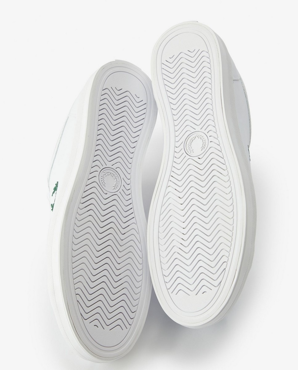 Sapatilha em pele branca Fred Perry Branco-4