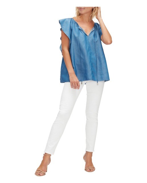 Top vaquero de mujer con tencel · 7 For all mankind · El Corte Inglés