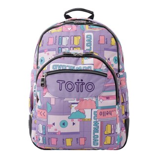 TOTTO Zaino Morral Crayoles Unisex - Rosa, Taglia Unica, Ergonomico Per Scuola E Ufficio