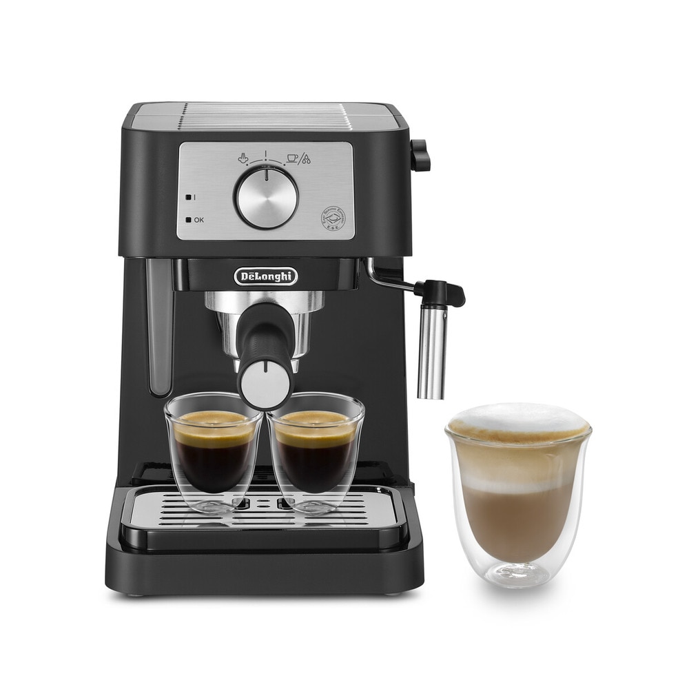 De'Longhi - Cafetera Espresso Manual Ec260.Bk Plata