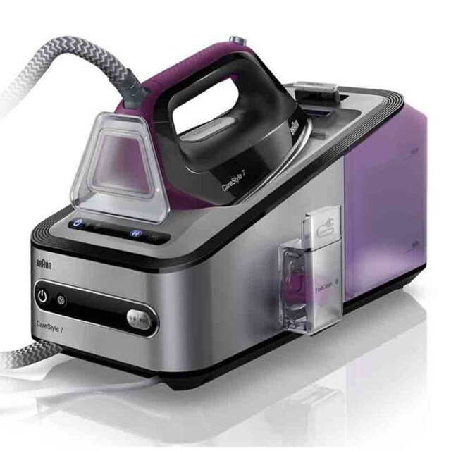 Centro de planchado Braun CareStyle 7 IS7144BK con suela FreeGlide 3D Centro de planchado Braun CareStyle 7 IS7144BK con suela FreeGlide 3D